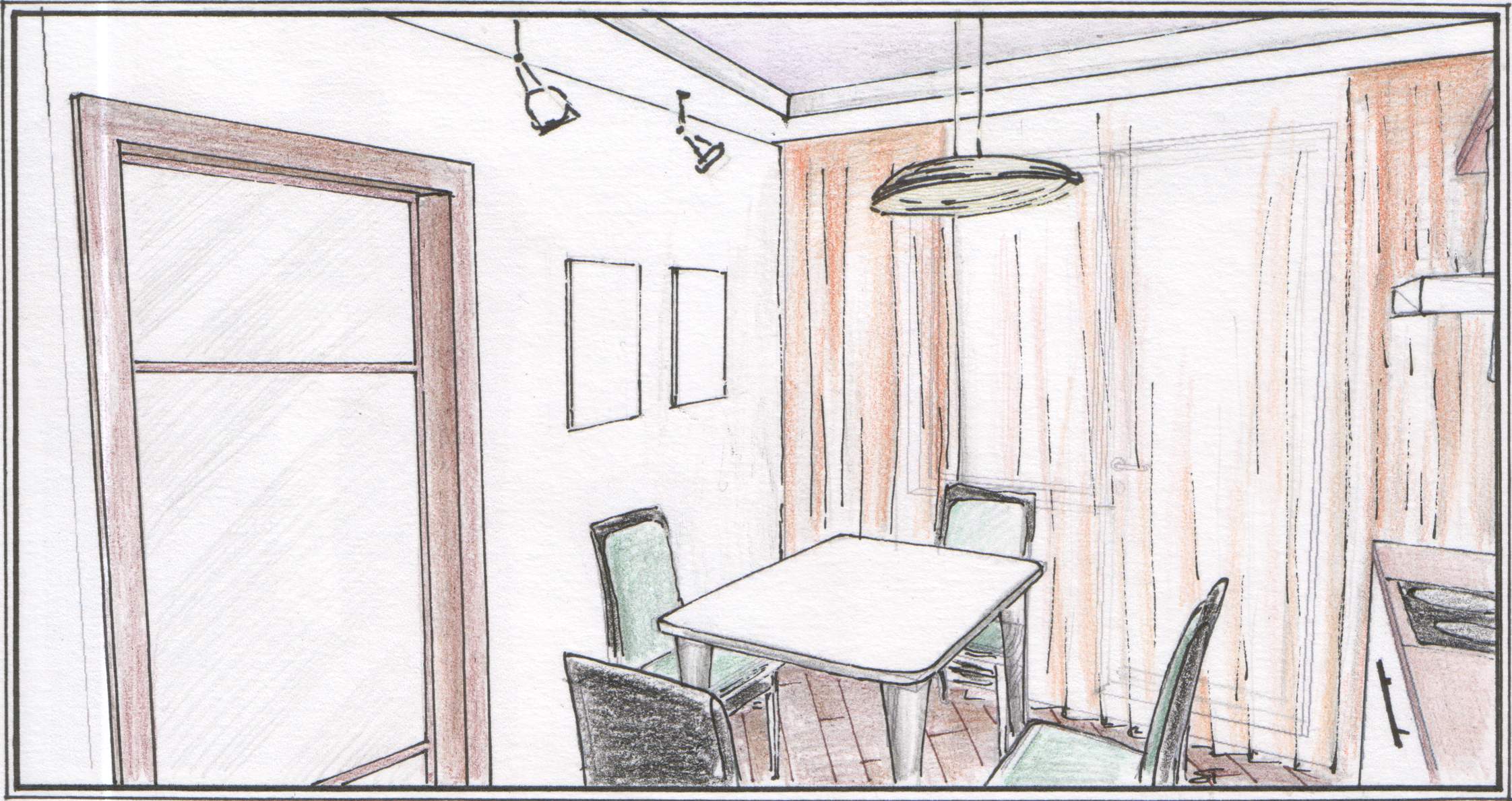 Квартира нарисовать карандашом