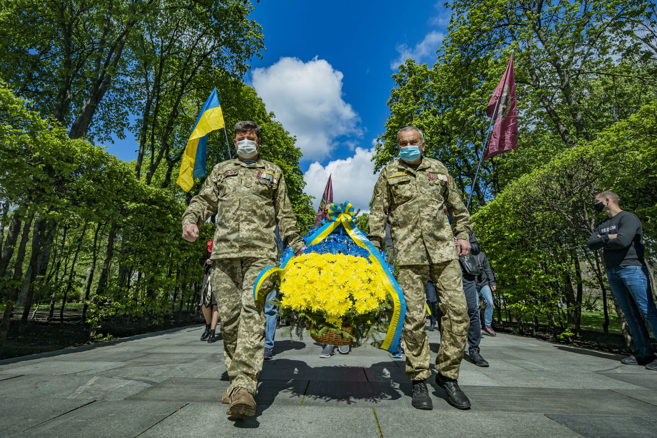 Украина. Киев 9 мая 2021 года День Победы