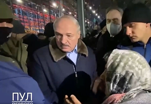Лукашенко прибыл в логистический центр на границе с Польшей